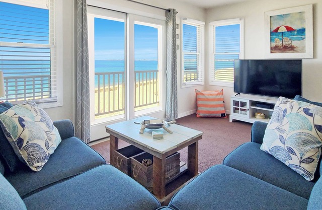 BRAND NEW LISTING! 2BD Waterfront Condo--A/C, Balcony, Water Views & Amazing Sunsets, Direct Beach Access