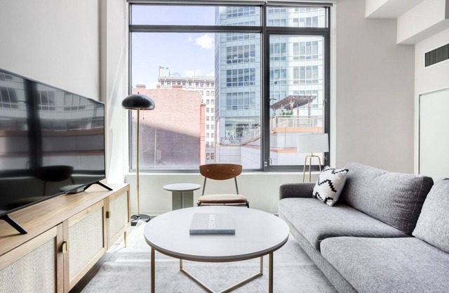Bright Theatre District 1BR w/ Gym & W/D, near Boylston T, by Blueground