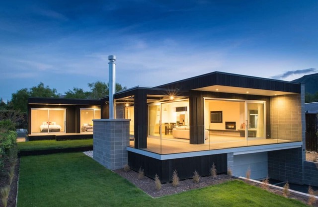 Casa de diseño arquitectónico, cerca del lago Wanaka y a poca distancia de la ciudad