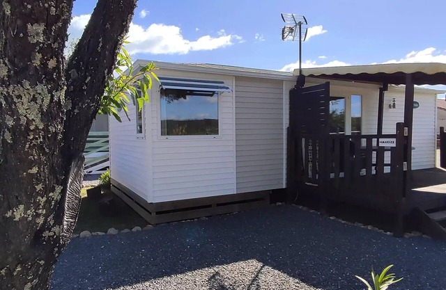 Camping l'Olivier *** - Casa móvil 3 habitaciones 4 Personas