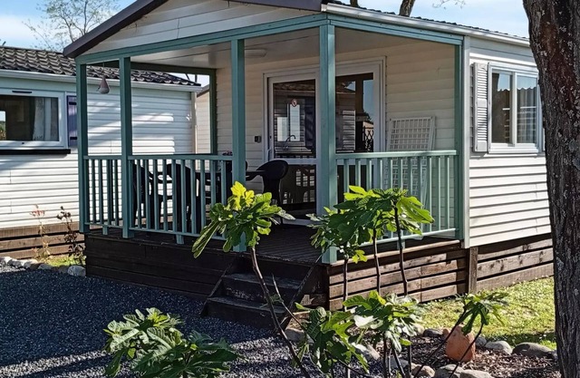 Camping l'Olivier *** - Casa móvil 3 piezas 3 personas