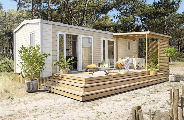 Camping Le Raguenès Plage**** - Mobile home Grand Large 3 rooms 4/5 people