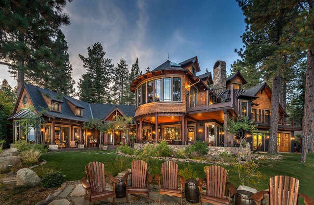 Tewesi Manor, Lake Front, Pier, boyas, Nuevo galardonado nostálgico viejo Tahoe
