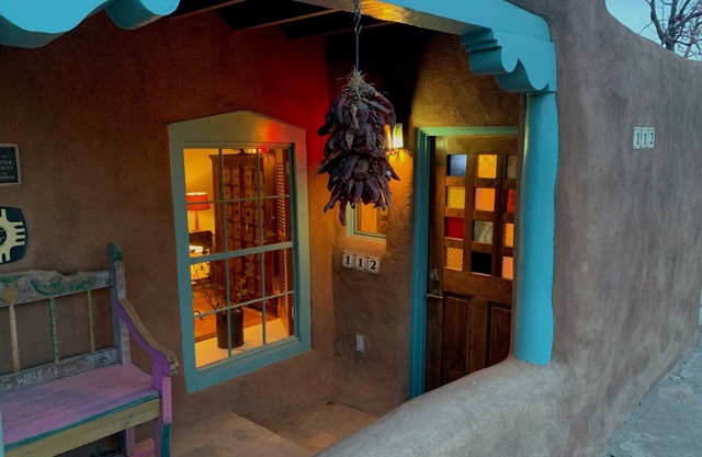 Casa Carlos- Caminata a la Plaza Bañera de hidromasaje Auténtica Adobe Taos Historic District