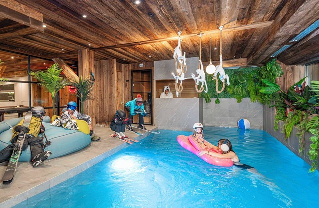 chalet l'orpin, piscina, sauna, billar, cine