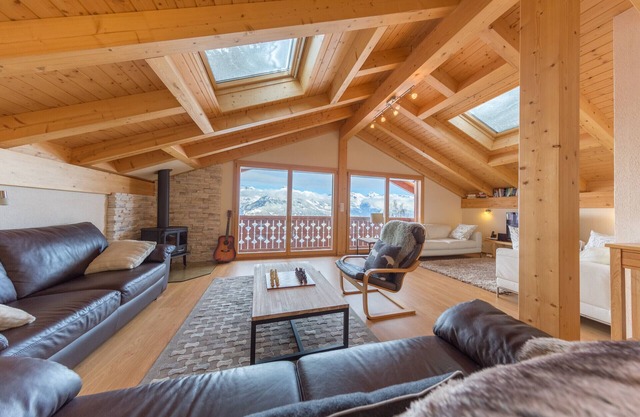 Chalet Nid Blanc wood burning hottub