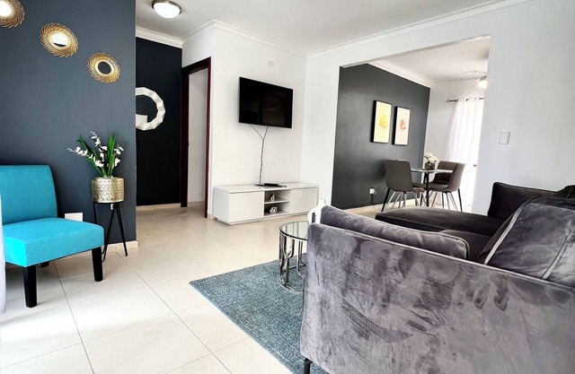 Charming 2-bedroom apartment with AC, WiFi in Punta Cana with a bad yard.