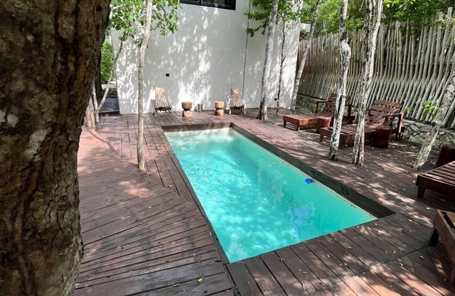 Charming 2-bedroom villa with fitness room, WiFi in delightful Tulum