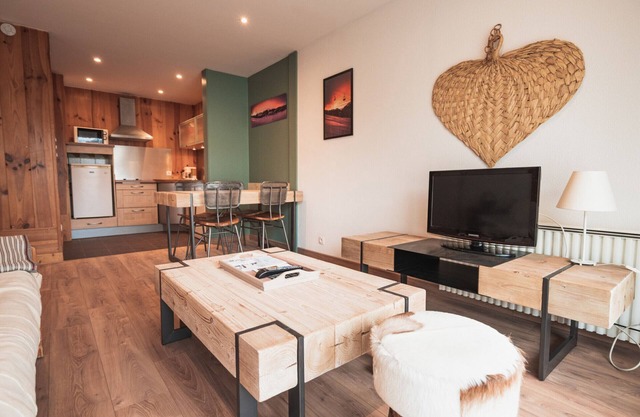 Apartamento céntrico en Les Gets, mascotas permitidas, cerca de pistas y tiendas