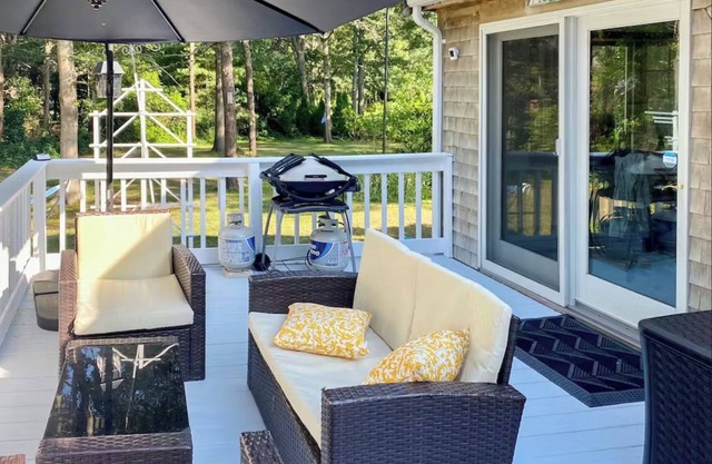 Charming home near Cape Cod Rail Trail offers comfort, convenience, and classic New England appeal.