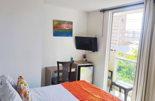 Charming studio in marvelous Barranquilla with fitness room, WiFi AC with balcón