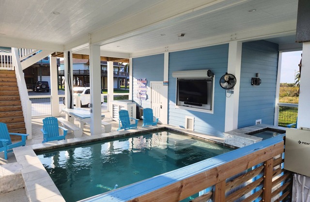 Coastal Getaway w/ Pool, Hot Tub, Deck, Ocean View, Beach Sands 1 New Construction Private Pool/Hot