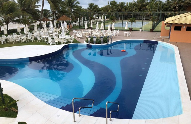 Condominio frente a la playa. En forma. w / 2 suites y balcón- Summer House Genipabu