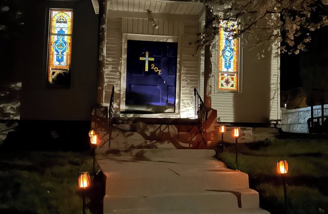 Converted church, overlooks Cayuga Lake. Lots of space to spread out for family