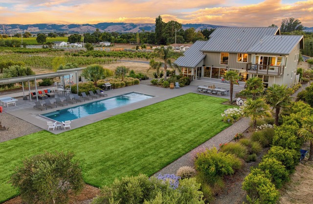 Coplan Vineyards | 10-Acre Estate w/ Pool, Spa, Bocce & Designer Interiors