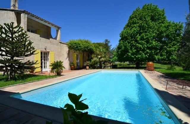 CHALET DE CAMPO, SOMBREADO, GRANDE TRANQUILO, RESTAURANTE, CERCA DEL VENTOUX