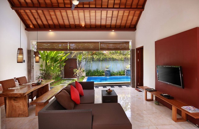 Acogedora y espaciosa villa de lujo de una habitación en Jimbaran con piscina privada