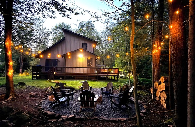 Cozy Cabin with Pond, Game Rm, Pool & Fire Pit