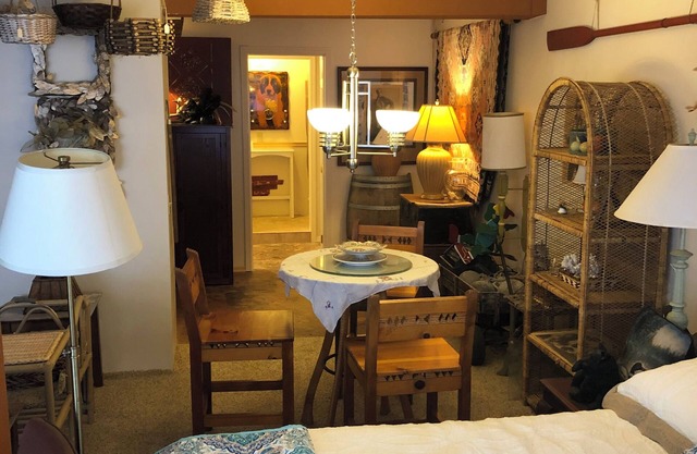 Cozy retreat brushed by whimsy.