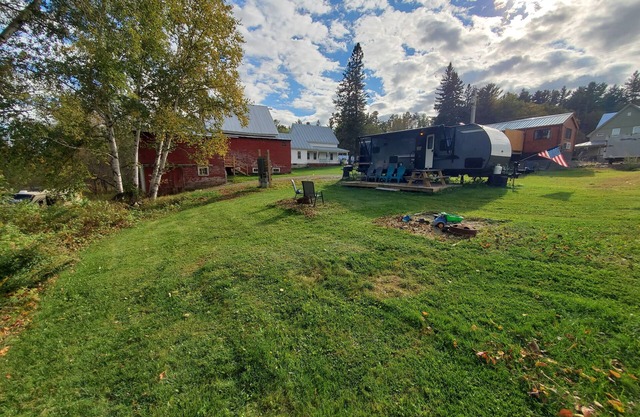 Cozy RV in Sylvester Farm Campground and Cabins.