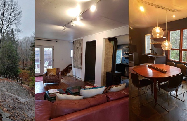 Delaware River cottage with private beach