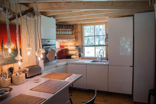 Design Cabin with Jacuzzi, Sauna & Nature