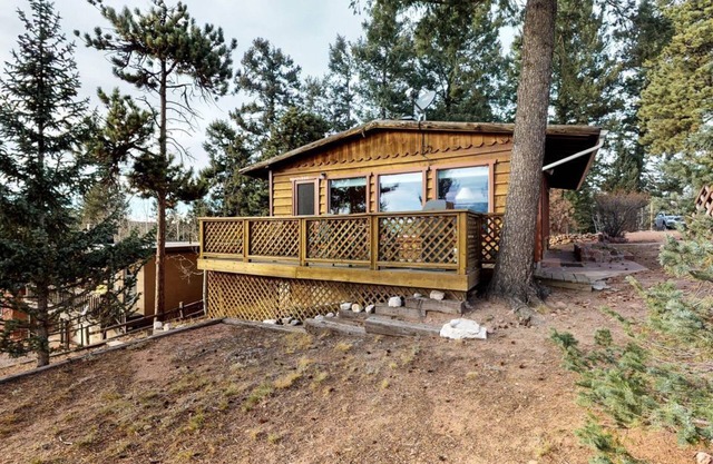 Cabina amigable para perros con vista de Pikes Peak, a pie del centro