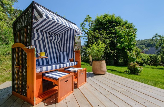 Sueño casa de vacaciones con sauna y cuento de jardín