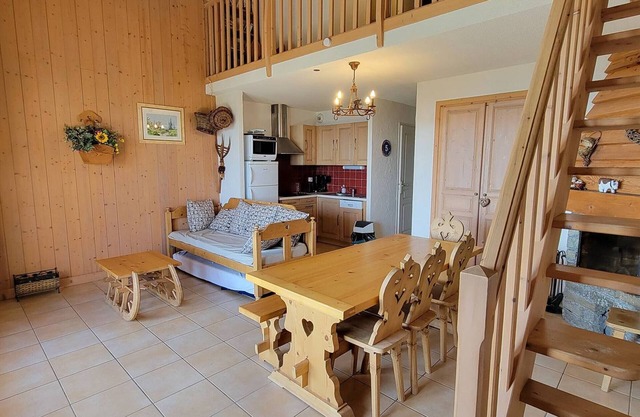 Dúplex para 8 con balcón sur, WiFi, chimenea, admite mascotas, opción parking - Saint-Michel-de-Chaillol