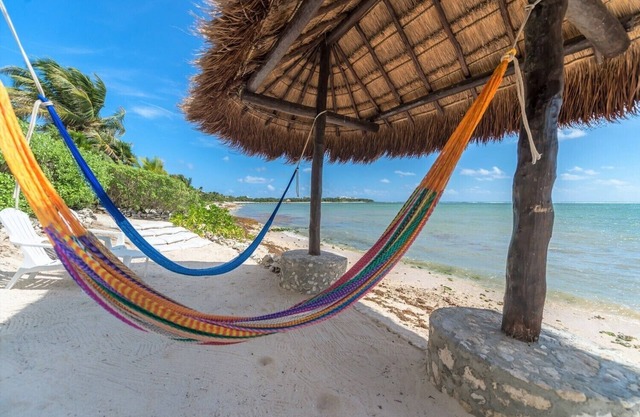 Eco-Chic Home justo en la playa a 5 minutos a pie de Casa Cenote