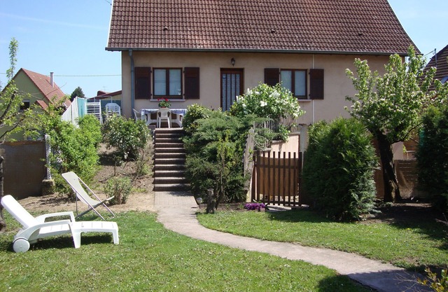EGUISHEIM cerca de la casa de Colmar Single De registro. WC. 2-8 personas-Patio y jardín-Tranquilo