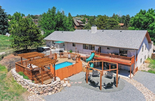Evergreen Luxe! Backyard Oasis w/ Pool & Hot Tub!