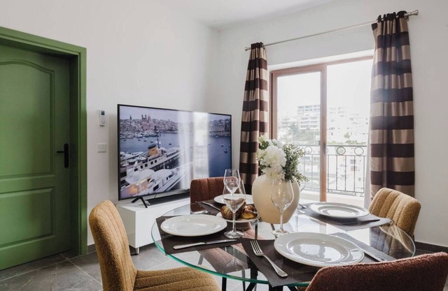 Experience the pinnacle of luxury in our newly designed two-bedroom apartment in Mellieha square