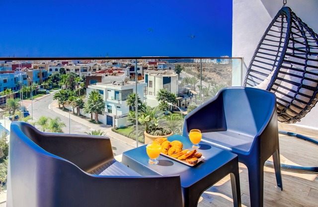 Exquisite Agadir BeachFront Getaway - Amazing View, Pool, Private Parking