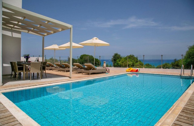 Exquisite Protaras Villa | Villa Bulat | 4 Bedrooms | Beachfront | Amazing Sea Views | Private Outdoor Pool | Furished Sun Terrace | Ellinon