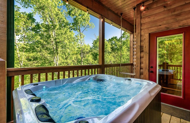 New Premium Log Cabin in the Smokies Amazing Amenities Indoor Pool Sauna Jacuzzi