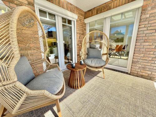 FeWo Kuestenliebe direkt am Strand mit eingez Garten