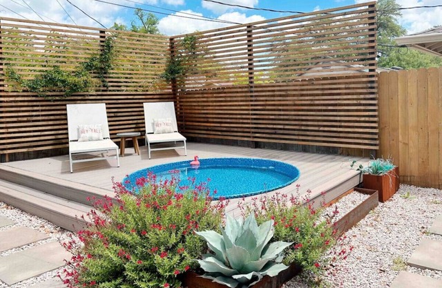 Fireplace, Fire Pit, Turf Backyard | Central ATX