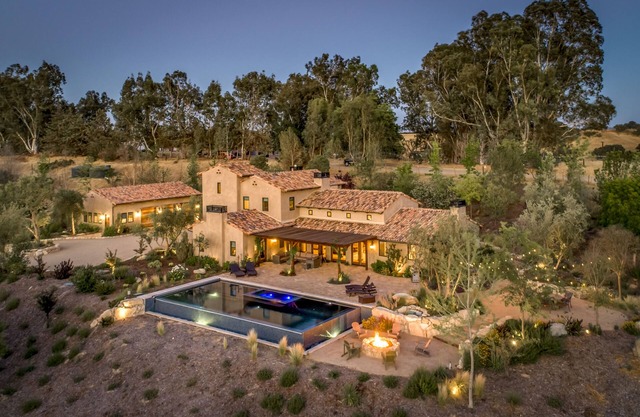 Villa española en el corazón del país del vino