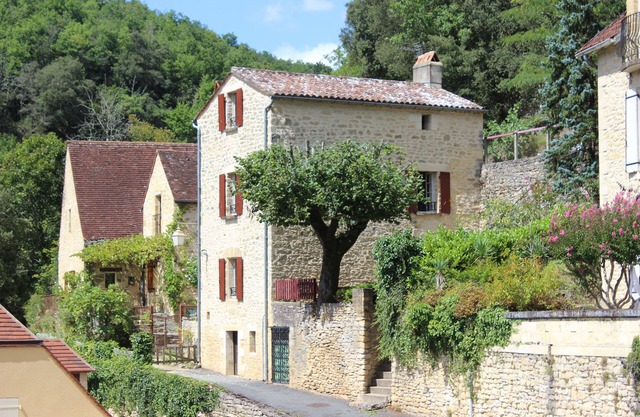 La casa de Gabarier en el corazón histórico del pueblo medieval de La Roque Gageac