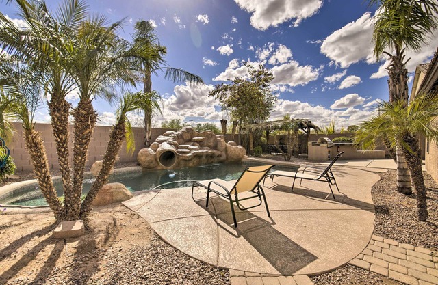 Game Room & Pool w/ Slide: Mesa Oasis!