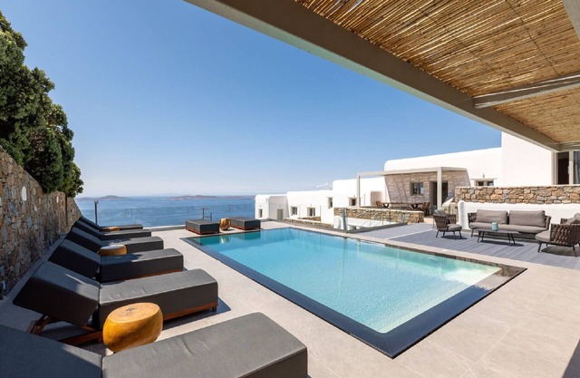 Gorgeous Mykonos Villa | 4 Bedrooms | Villa Atalanta | Private Pool & Panoramic Sea Views | BBQ | Faros