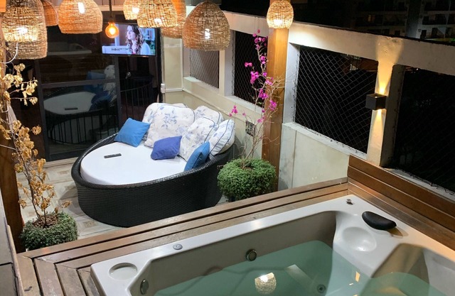 Cobertura duplex Guarujá - Sala de juegos y Piscina Privada 270m²