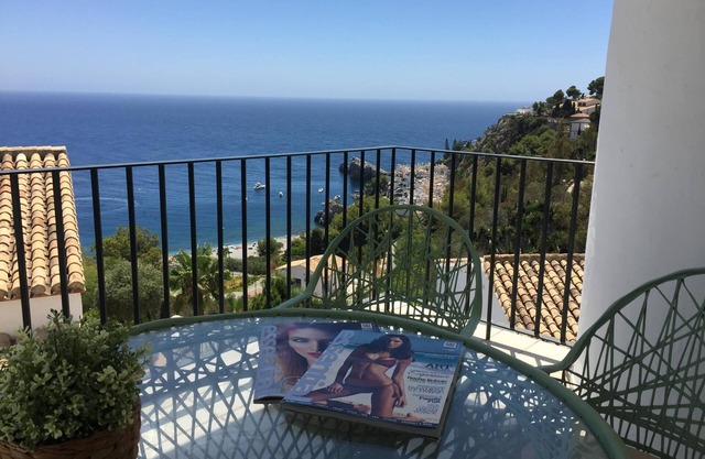 Media villa Marina del Este con vistas al mar, terraza y Wi-Fi