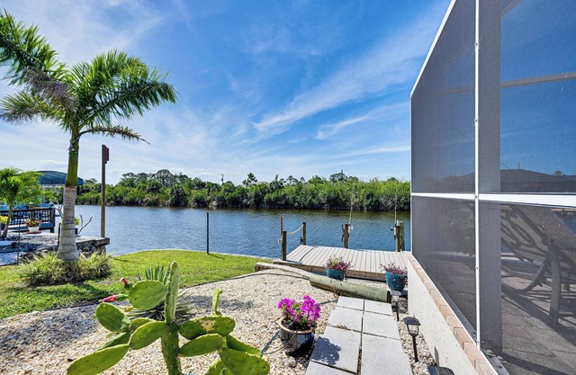 Heated Pool w/ Canal Views: Port Charlotte Home