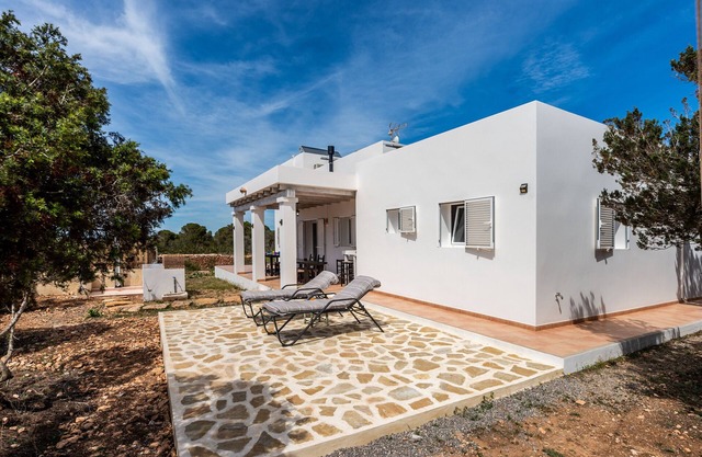 Casa de vacaciones 'Casa Es Vedrà' con vistas al mar, Wi-Fi y aire acondicionado