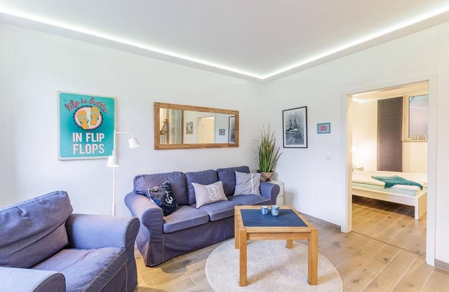 Casa de vacaciones 'Bootshaus' con terraza privada, jardín privado y Wi-Fi