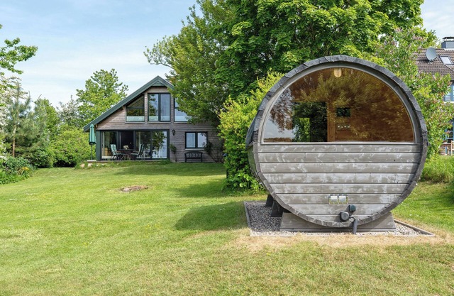 Casa de vacaciones 'Ferienhaus Schleiblick' con vistas al mar, terraza privada y Wi-Fi