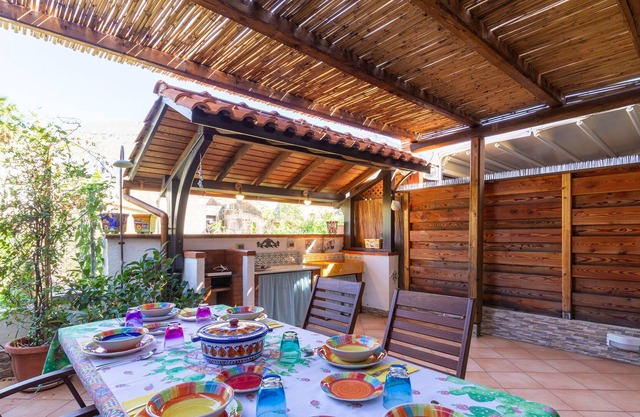 Casa de vacaciones San Vito Lo Capo Castelluzzo con terraza cubierta