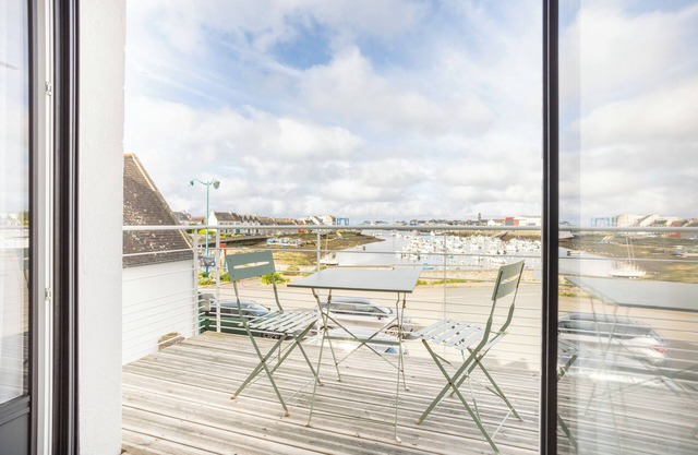 Casa de vacaciones 'Ti Penn Ar Porz - Vue Port' con vistas al mar, terraza privada y Wi-Fi